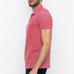 Barcelona Short Sleeve Polo Shirt // Bordeaux (L)