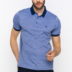 Franco Short Sleeve Polo Shirt // Blue (S)