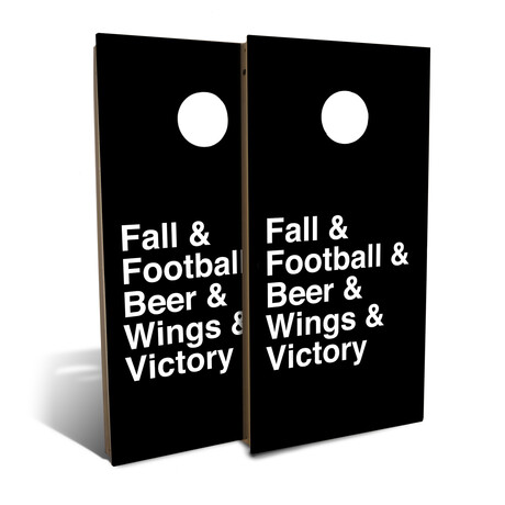 Country Living Football Helvetica List // Cornhole Board Set