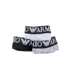 Low Rise Boxers // Pack of 3 // Black + White + Gray (L)