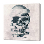 Glitch Skull Mono (12"H x 12"W x 0.75"D)