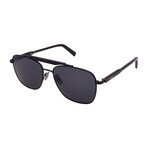 Unisex SF198S-001 Square Sunglasses // Black