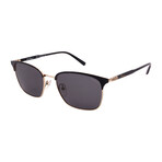 Unisex SF180SP-017 Square Polarized Sunglasses // Black + Shiny Gold