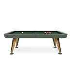Diagonal Indoor Pool Table // 8ft. (White)