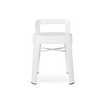 Ombra Low Stool + Backrest (White)