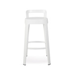 Ombra Bar Stool + Backrest (White)
