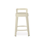 Ombra Counter Stool + Backrest (White)