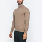 Sean Turtleneck Sweater // Deep Beige (M)