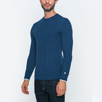 Gerald Knit Pullover Sweater // Indigo (S)