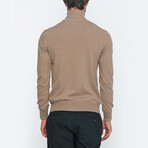 Sean Turtleneck Sweater // Deep Beige (XL)