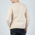 Solid Crewneck Pullover // Cream (L)