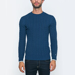 Gerald Knit Pullover Sweater // Indigo (L)