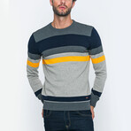 Harry Pullover // Anthracite + Blue + Yellow (L)
