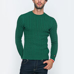 Domini Knit Pullover Sweater // Green (S)