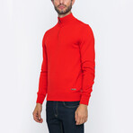 Calvin Half-Zip Pullover // Red (XL)