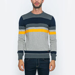 Harry Pullover // Anthracite + Blue + Yellow (XL)