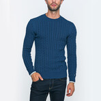Gerald Knit Pullover Sweater // Indigo (L)