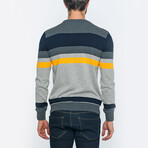 Harry Pullover // Anthracite + Blue + Yellow (2XL)