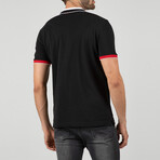 Lyon Short Sleeve Polo Shirt // Black (L)