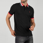 Lyon Short Sleeve Polo Shirt // Black (S)