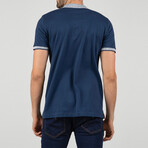 Ephesus Short Sleeve Polo Shirt // Navy (L)