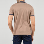 Florence Short Sleeve Polo Shirt // Brown (3XL)