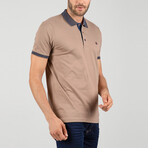 Florence Short Sleeve Polo Shirt // Brown (L)