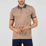 Florence Short Sleeve Polo Shirt // Brown (S)