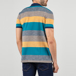 Rio Short Sleeve Polo Shirt // Oil + Yellow (XL)
