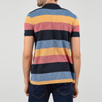 Berlin Short Sleeve Polo Shirt // Red + Yellow (3XL)