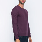 Parma Pullover Sweater // Bordeaux Melange (M)