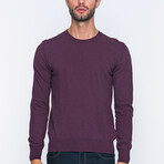 Parma Pullover Sweater // Bordeaux Melange (S)