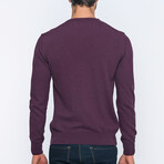 Parma Pullover Sweater // Bordeaux Melange (M)
