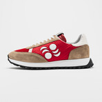 Touring Low Moon Sneakers // Red + Beige (Euro: 41)
