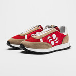 Touring Low Moon Sneakers // Red + Beige (Euro: 42)