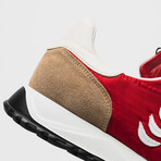 Touring Low Moon Sneakers // Red + Beige (Euro: 41)