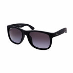 Ray-Ban Unisex RB4165-622-T3 Square Polarized Sunglasses // Matte Black + Gray Gradient