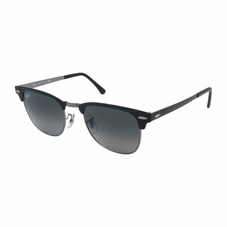 Unisex RB3716-900471 Clubmaster Sunglasses // Black + Gray Gradient