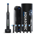 AquaSonic ProSpin // Electric Toothbrush + 6 Replacement Heads + Travel Case