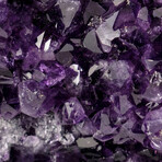 Genuine Amethyst Crystal Cluster Heart + Acrylic Display Stand