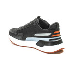 865MA5036 Sneakers // Black + Smoke + Orange (EU Size 40)