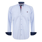 Brando Shirt // Blue + White (M)