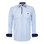 Tiziano Shirt // White + Blue (M)