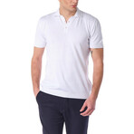 Knitted Polo // White (L)