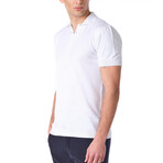 Knitted Polo // White (M)