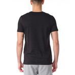 Pocket Detail T-Shirt // Black + Red (XS)