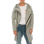 6261 Asymmetrical Placket Cardigan // Gray Melange (S)