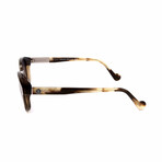 Moncler // Unisex ML0012-45A Sunglasses // Shiny Light Brown
