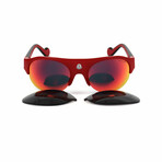 Moncler // Unisex ML0050-68C Sunglasses // Red