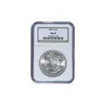 1881-S Morgan Silver Dollar // NGC Certified MS65 // Wood Presentation Box